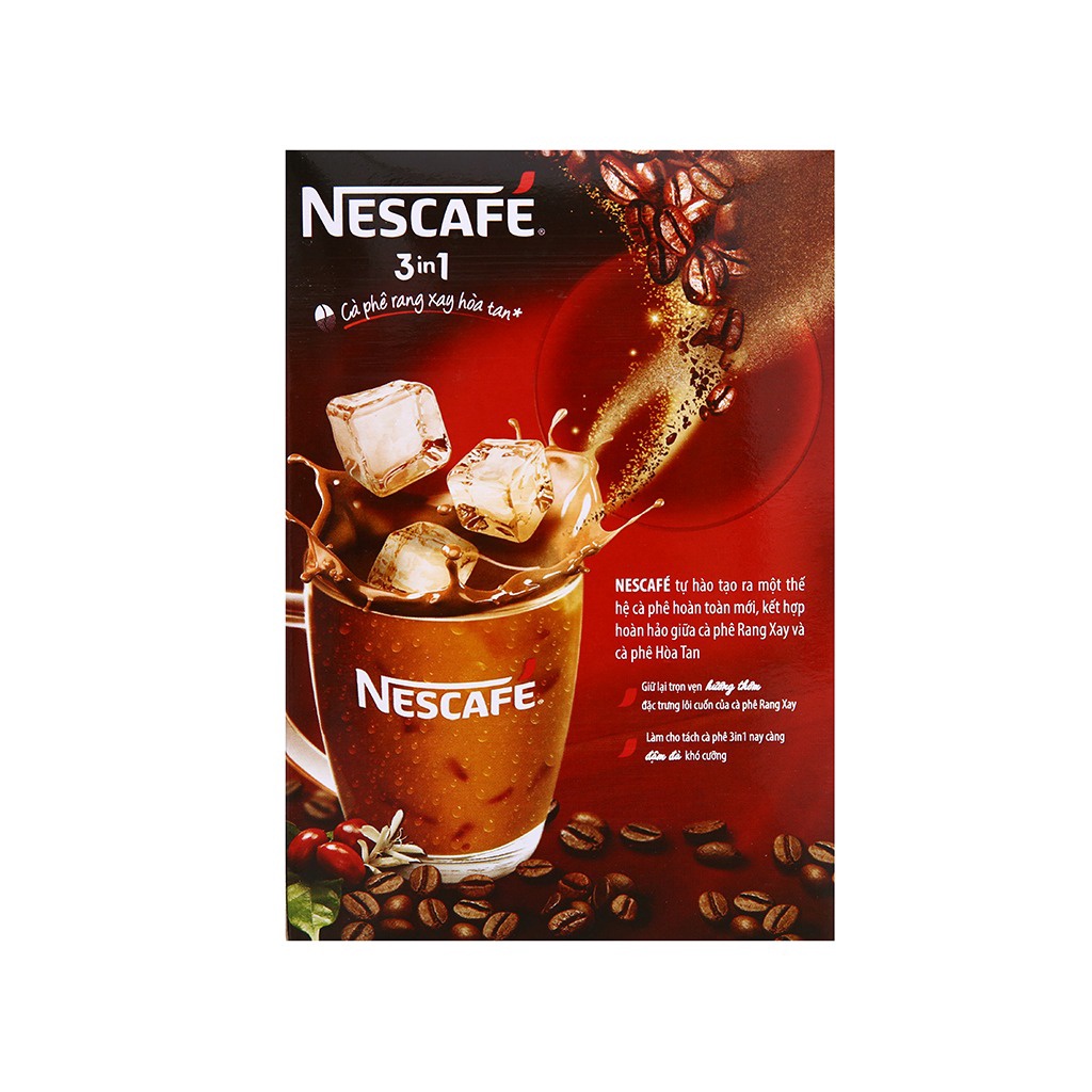 Cà Phê Rang Xay Hoà Tan Nescafe 3 In 1 340g (20 Gói)