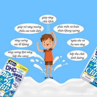 [HCM] Viên uống canxi DHC Calcium + CBP