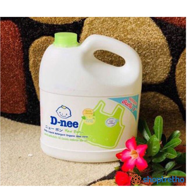 [Mã FMCGMALL - 8% đơn 250K] Nước giặt Dnee Organic 3000ml (xanh lá) Thái Lan