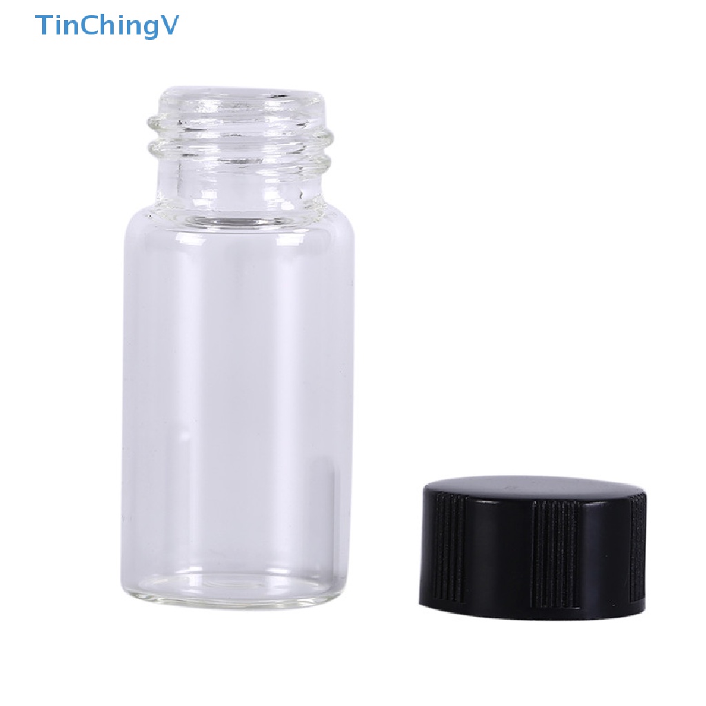 Set 5 Lọ Thủy Tinh Trong Suốt 5ml Có Nắp Vặn Tiện Dụng Cho Phòng Thí Nghiệm