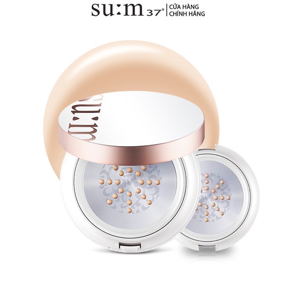 Chống nắng trang điểm dạng cushion Su:m37 Sun Away Cooling Sun CC SPF50+/PA+++ 15g (Tặng thêm lõi 15g)