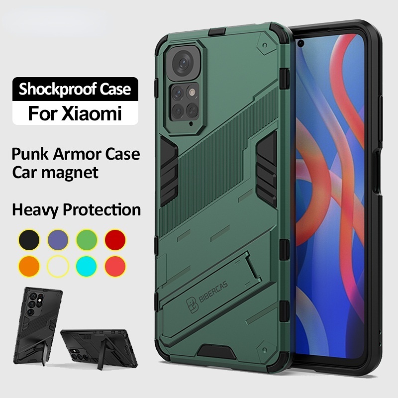 Ốp Điện Thoại Chống Sốc Kèm Giá Đỡ Cho Xiaomi Redmi Note 11S 11 Pro 10 Pro 10S 10 5G POCO F3 M3 K40 Pro