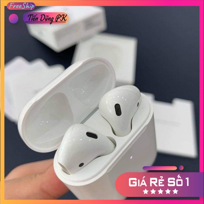 Tai Nghe Bluetooth Airpods 2 TWS Định Vị- Đổi Tên- Sạc Không Dây - Tháo Tai Dừng Nhạc Phiên Bản Cao Cấp