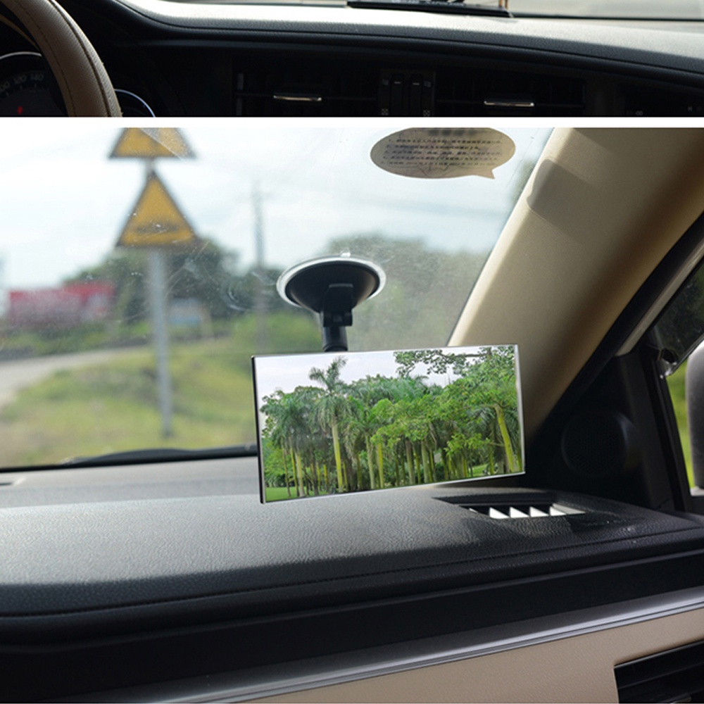 Gương chiếu hậu lồi góc rộng trong xe ô tô xoay 360 độ, có giác hút chắc chắn, phụ kiện ô tô Tâm Luân