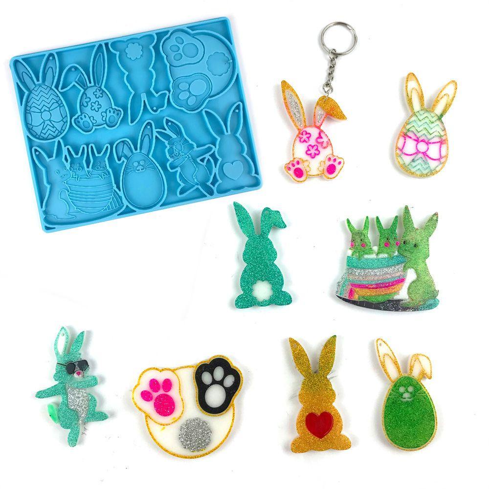 Khuôn Silicon Làm Mặt Dây Chuyền / Móc Khóa Trang Sức Thời Trang