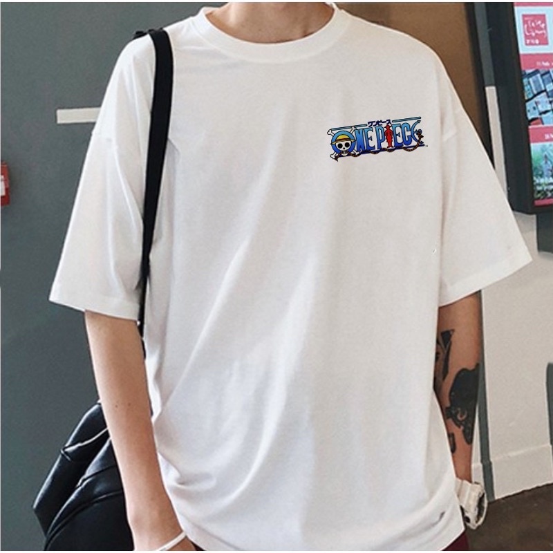 Áo Phông form rộng unisex nam nữ One Piece M7 Cực Ngầu áo thun trắng nam nữ form rộng oversize