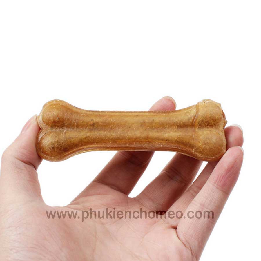 Xương da bò cho chó gặm thích hợp cho chó ngứa răng, sạch răng size 3'' 4c/túi