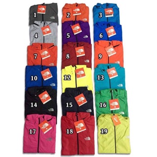 Bảng màu áo gió The North Face 2 lớp VNXK 