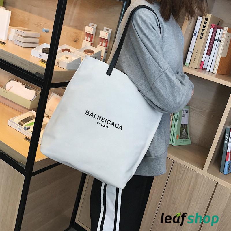 Túi Xách Canvas Sức Chứa Lớn Thời Trang Đơn Giản Dễ Phối Đồ Cho Nữ