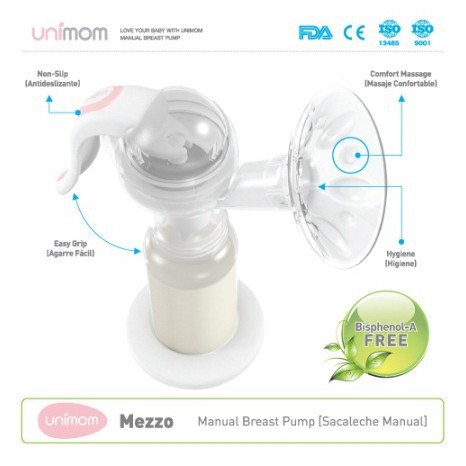 Máy hút sữa bằng tay Mezzo Unimom có matxa silicon UM871135