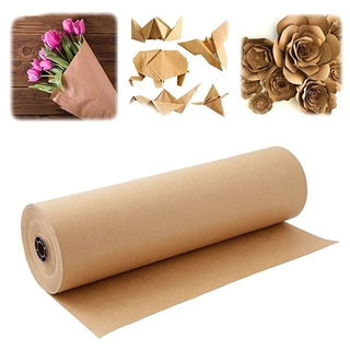 Cuộn Giấy kraft Màu Nâu Trang Trí Thủ Công 30m