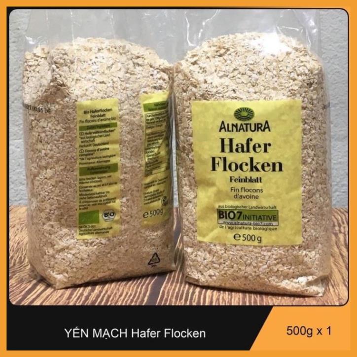 Yến mạch tươi nguyên chất Hafer Flocken 500gr của Đức (Chất lượng cao)