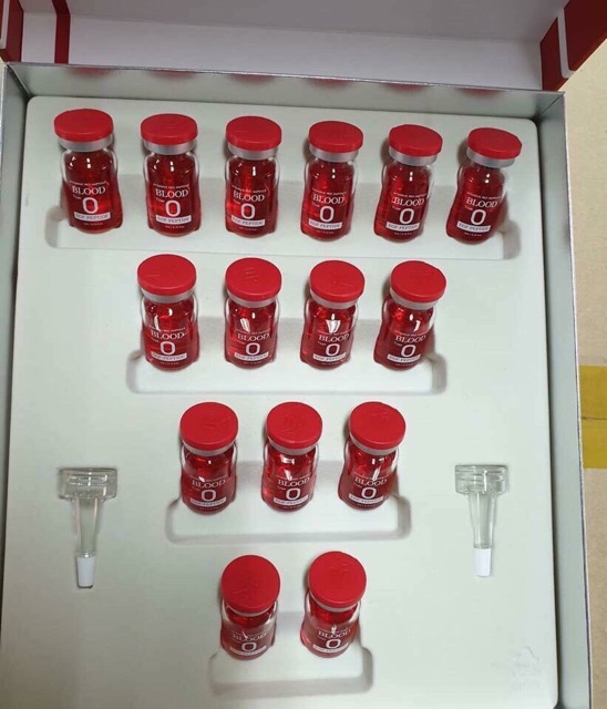 Blood O - Siêu Tế Bào Gốc Máu - Huyết Tương Tiểu Cầu [ 1 Hộp 15 Ống ] blood type O