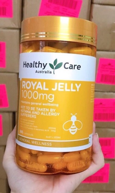 Sữa ong chúa healthycare Royal Jelly 1000 365v