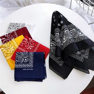 Khăn bandana turban cotton đa năng nam nữ unisex phong cách streetwear 53x53cm - BAN03