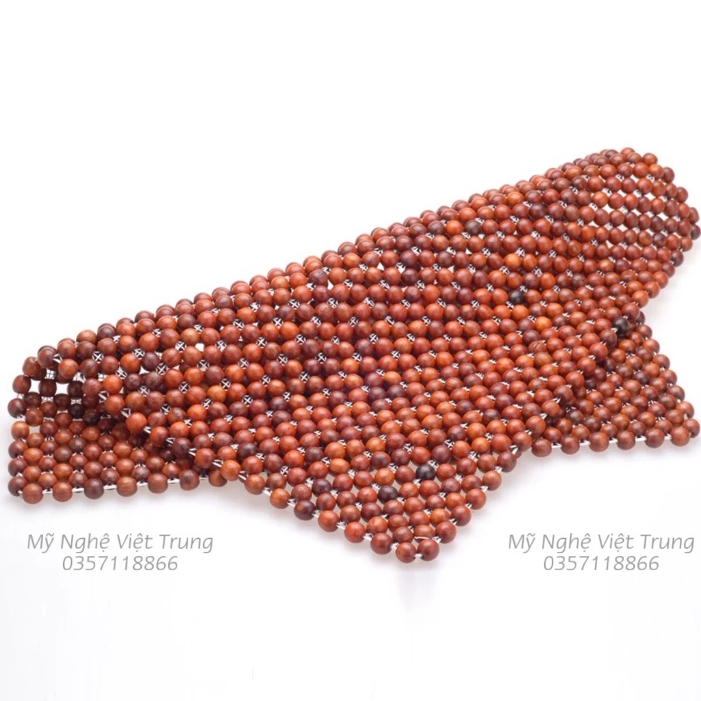 Tấm lót ghế hạt gỗ vuông, tấm lót ghế oto, ghế văn phòng