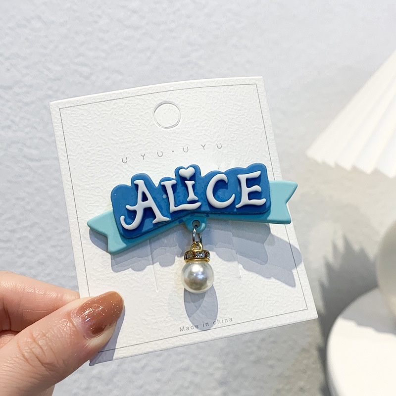 Kẹp Tóc Thiết Kế Kiểu Chữ Cái Dễ Thương Phong Cách Nhật Hàn Cho Bé Gái