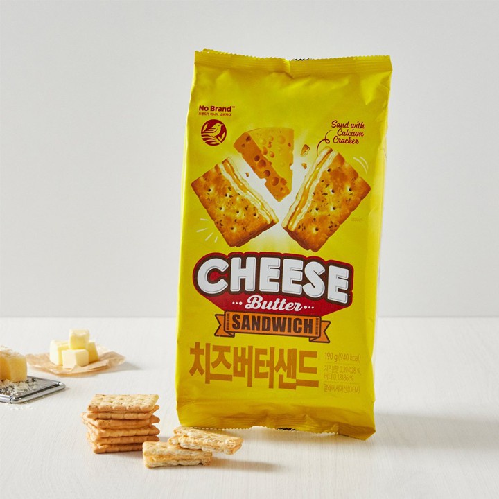 Bánh Quy Kẹp Phô Mai, Socola Và Bơ Đậu Phộng No Brand Gói 190G