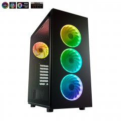 Vỏ máy tính Fsp Cmt340 Atx Case ( Tặng 4 Fan Led RGB)