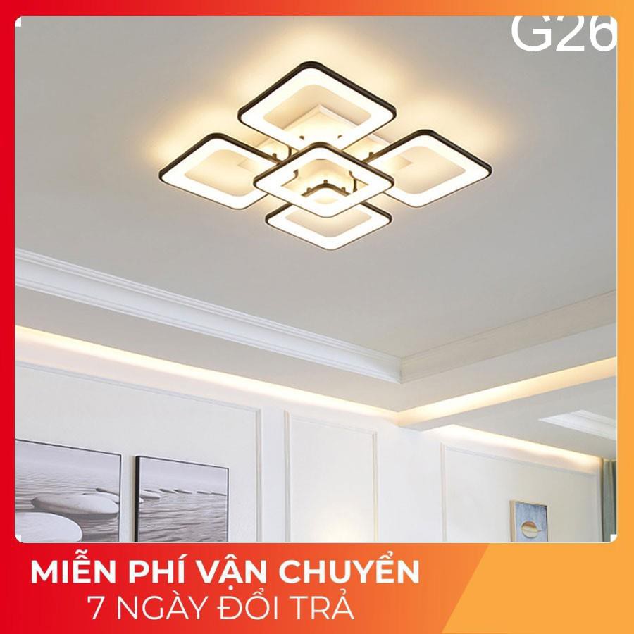 ĐÈN led ốp trần hiện đại-Đèn trần trang trí phòng khách,phòng ngủ, phòng bếp, có 3 chế độ sáng, bảo hành 1 năm
