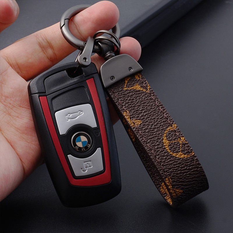 Móc Khóa Da Họa Tiết Cổ Điển Chất Lượng Cao Tùy Chỉnh Phong Cách Doanh Nhân