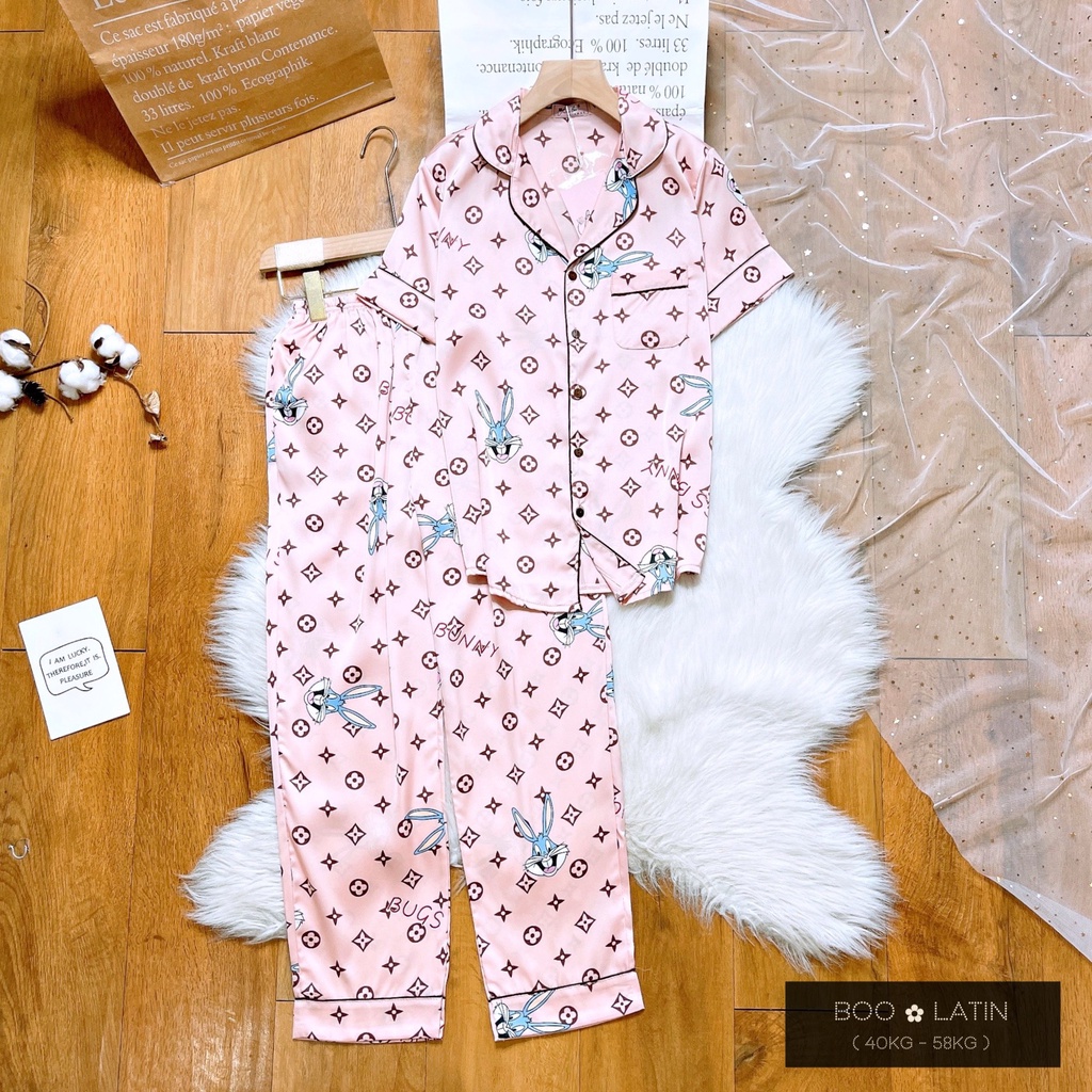 (TNQD + TAY DÀI) ĐỒ BỘ LATIN VIỀN CAO CẤP BOO BOO MẪU THỎ MỚI (40-58KG)