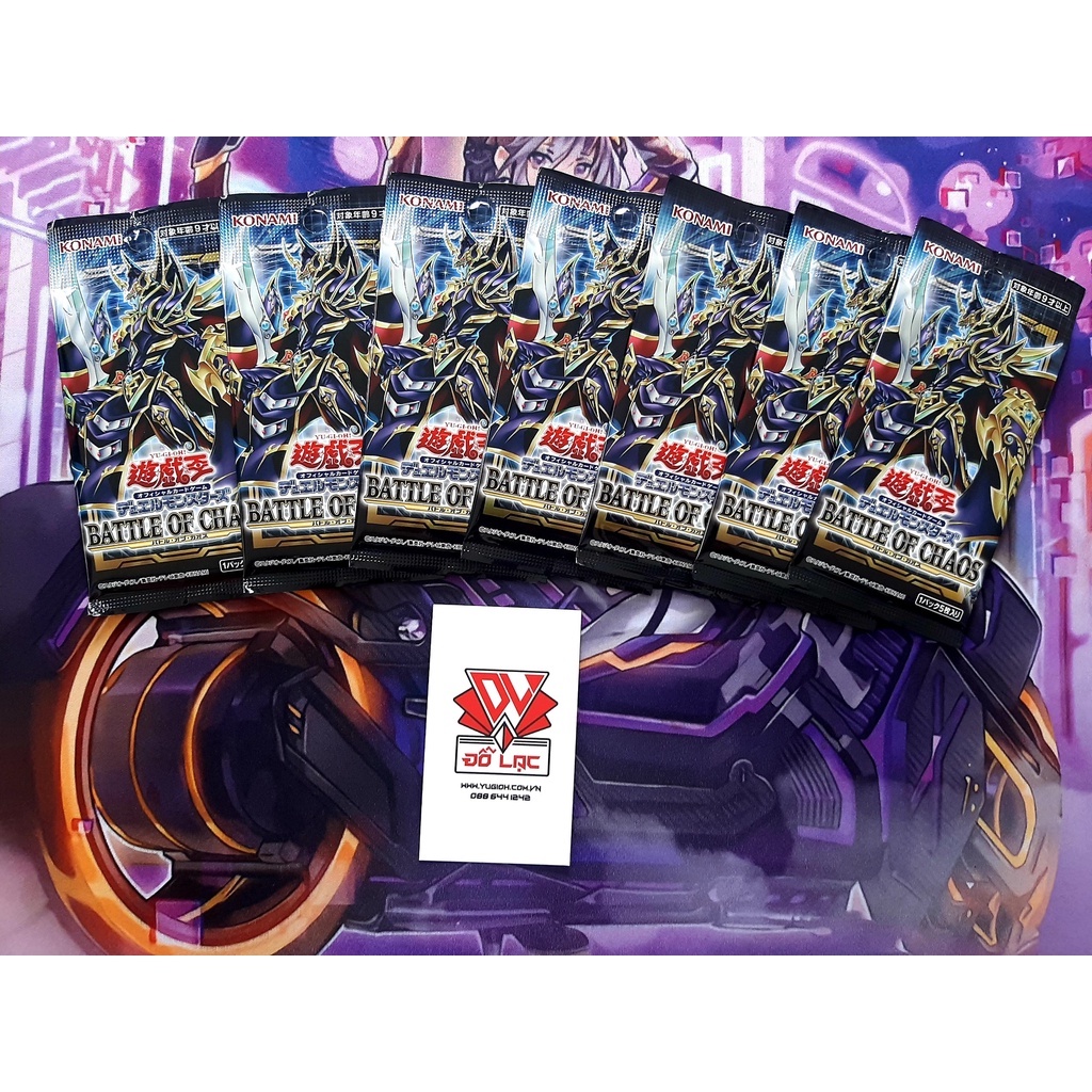 01 Gói Thẻ Bài Yugioh Chính Hãng Tiếng Nhật Battle of Chaos OCG [ BACH ]