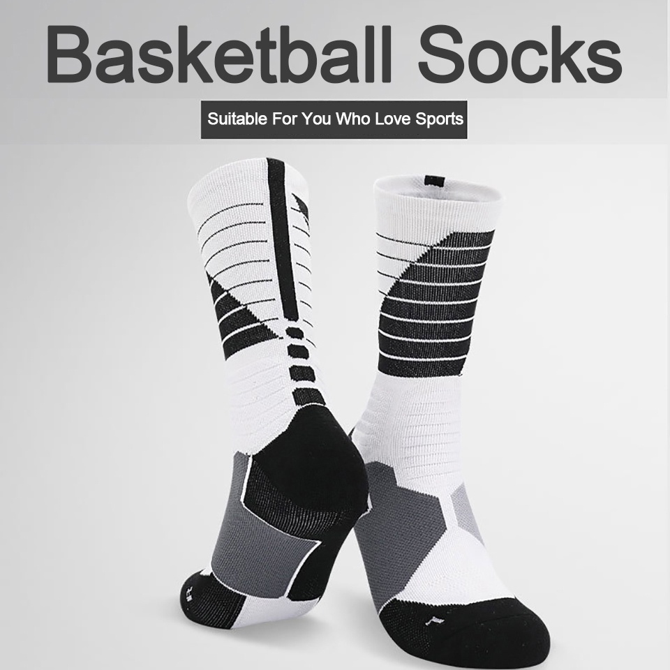 Vớ Cotton Thể Thao Dày Dặn Bảo Vệ Mắt Cá Chân Chống Trượt Thoải Mái Cho Người Lớn