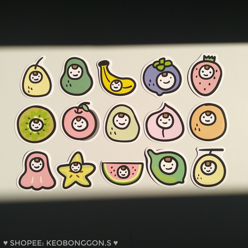 ( phần 10 ) Set 15 sticker GIẤY nhiều chủ đề trang trí sổ scrapbook