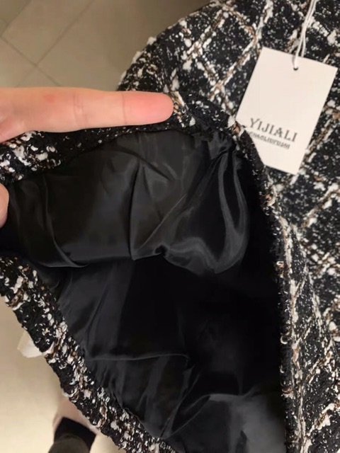 Chân váy dạ tweet có lót trong