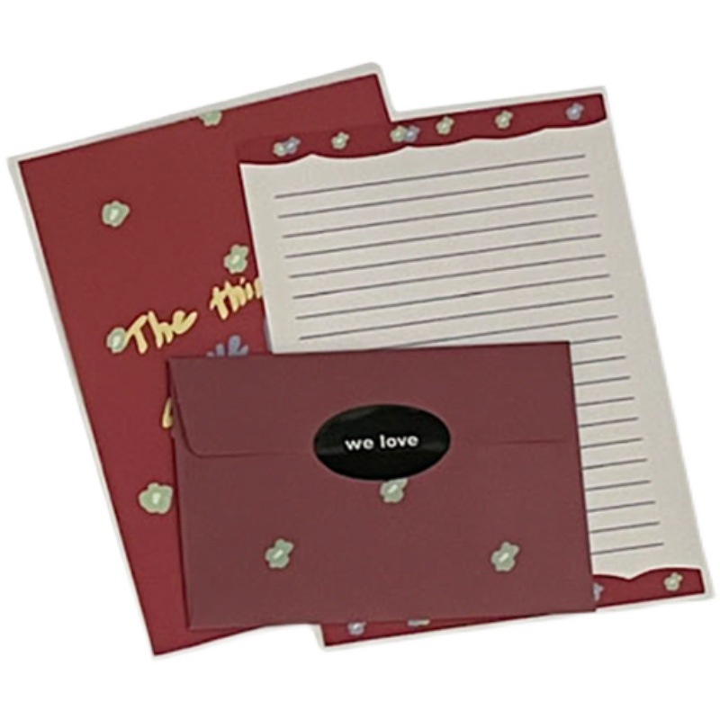 Bộ bao thư họa tiết gấu dễ thương dùng trang trí thủ công