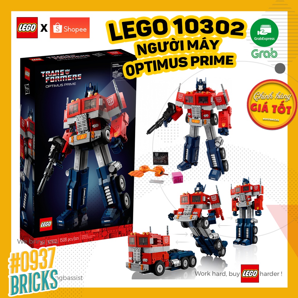 CÓ SẴN 10302 LEGO Creator Expert Optimus Prime THỦ LĨNH OPTIMUS PRIME Transformers 0937BRICKS
