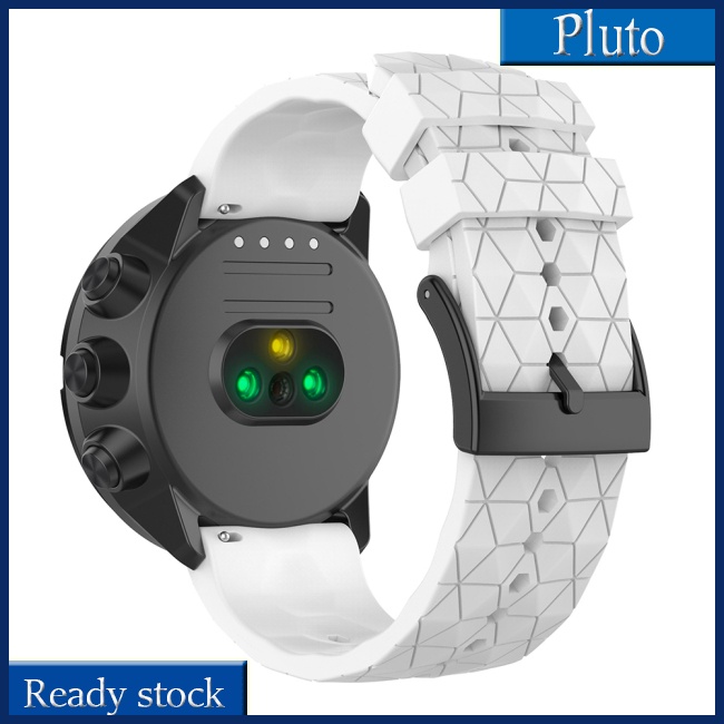 Mới Dây Đeo Đồng Hồ Bằng Silicon Màu Trơn In Họa Tiết Bóng Đá Cho Suunto 9