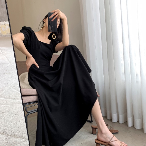 Đầm dài SUXI phong cách Pháp cổ điển thời trang mùa hè dành cho nữ