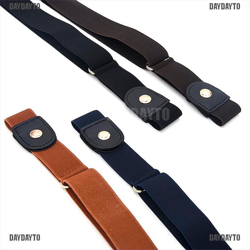 Thắt Lưng Unisex Co Giãn Không Khóa Có Thể Điều Chỉnh Trang Trí
