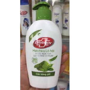 Nước Rửa Tay Cân Bằng pH Lifebuoy Matcha Và Nha Đam