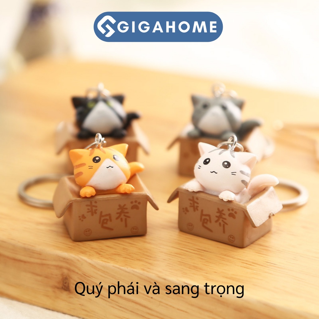 Móc Khóa Mèo Con Bỏ Trong Hoopk KeyChain GIGAHOME 9410
