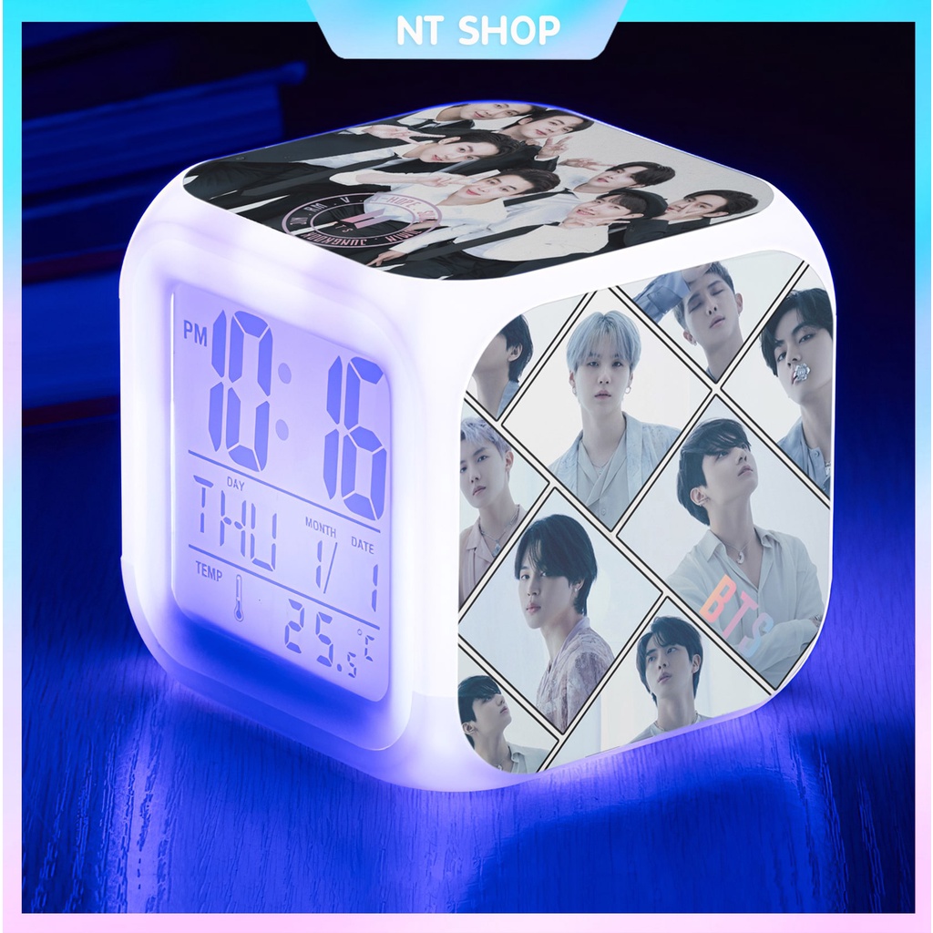 Đồng hồ LED báo thức BTS mẫu mới nhất