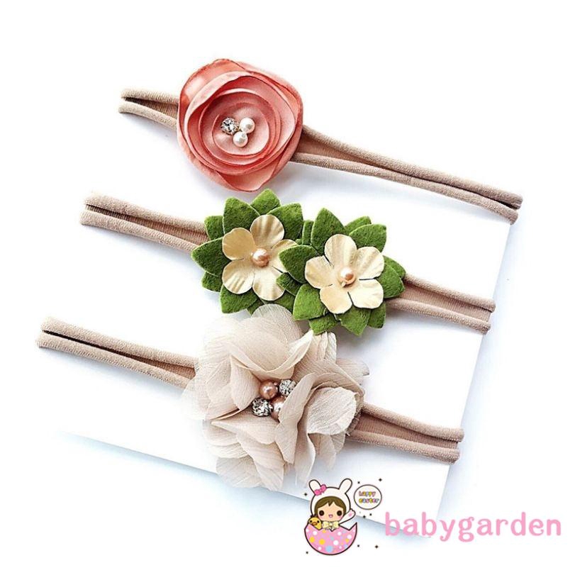 Set 3 băng đô hình hoa xinh xắn dành cho nữ