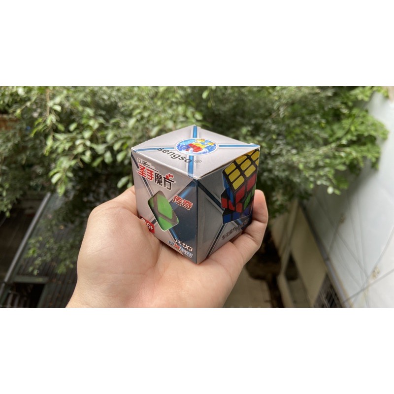 ( CÓ HƯỚNG DẪN ) Rubik 3x3 - Shengshou Legend Viền Đen Sticker Trơn