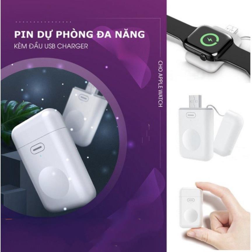 PIN SẠC DỰ PHÒNG MINI ĐA NĂNG CHO APPLE WATCH TIỆN LỢI