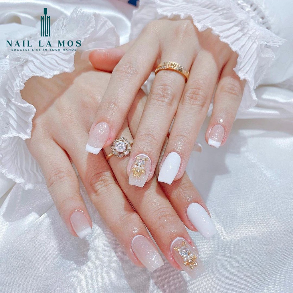 Set 10 miếng giấy lụa nối dài móng nhanh và bền, đẹp tự nhiên