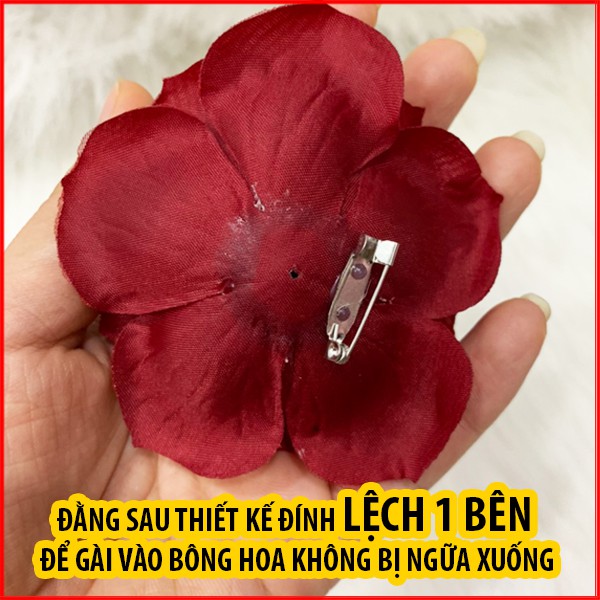 Tag Hoa Trà Lớn Cài Áo, Kiểu Cài Áo Hoa Có Ghim, Có Trâm Cài Áo Váy , Trâm Hoa Cài Áo Dài CH001 CH002