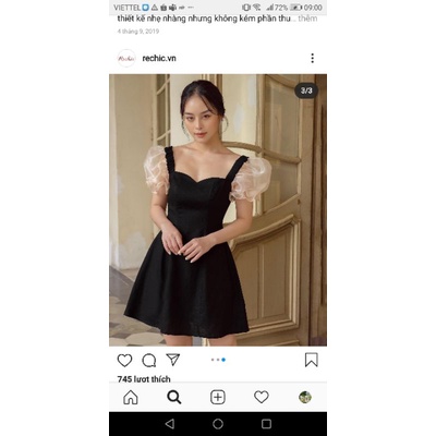 Rechic brand đầm đen