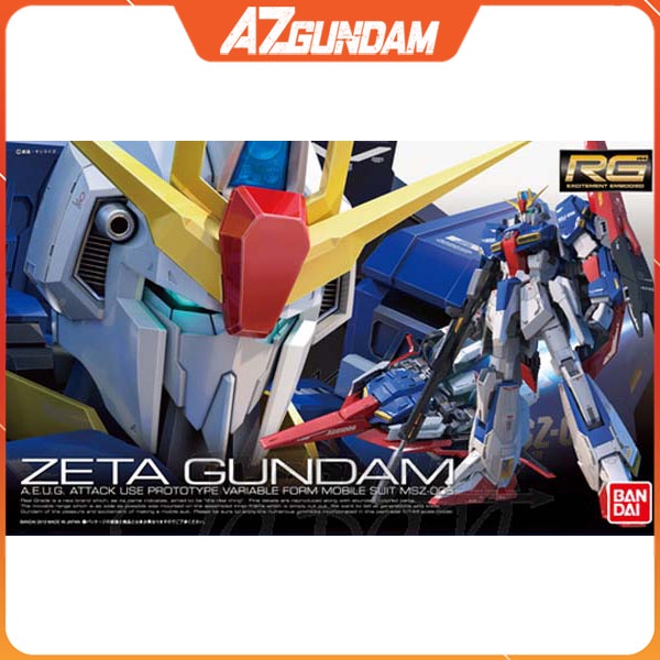 Mô Hình Gundam RG 10 Zeta Gundam  Tỉ Lệ 1/144 Đồ chơi Lắp Ráp Anime Model Kit