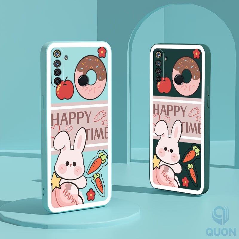 Ốp Điện Thoại TPU Mềm Hình Thỏ/Bánh Donut Cho Realme 5 6 7 pro 5i 6i 7i C17
