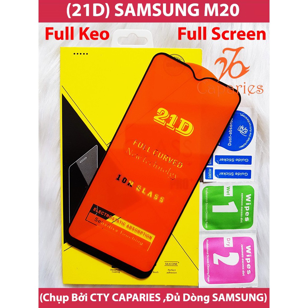 Kính Cường Lực 21D SAMSUNG M20 Full Keo Màn Hình CHÍNH HÃNG CAPARIES SIÊU BỀN, SIÊU CỨNG | BigBuy360 - bigbuy360.vn