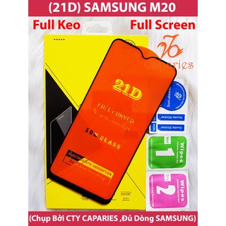 Kính Cường Lực 21D SAMSUNG M20 Full Keo Màn Hình CHÍNH HÃNG CAPARIES SIÊU BỀN, SIÊU CỨNG
