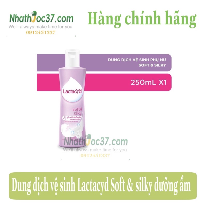 Dung Dịch Vệ Sinh Phụ nữ Lactacyd Soft &amp; Silky Dưỡng Ẩm