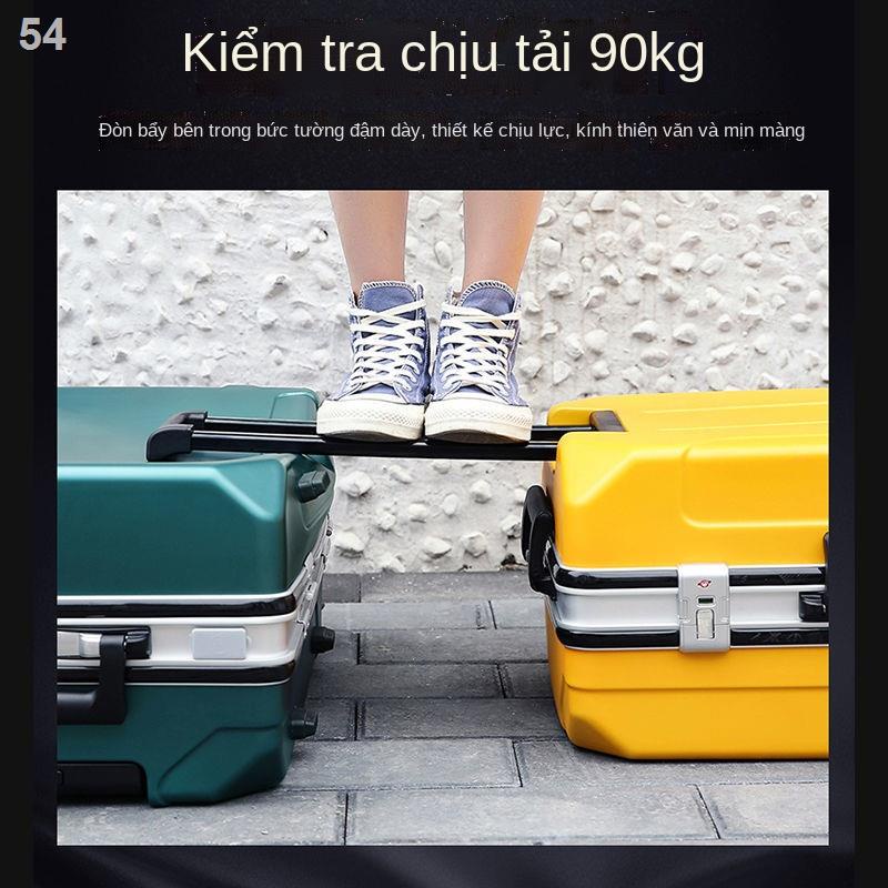 （Hộp kéo）Thương hiệu khung nhôm kinh doanh bánh xe phổ thông hành lý nữ khóa mật khẩu nam công suất lớn du lịch túi xu h
